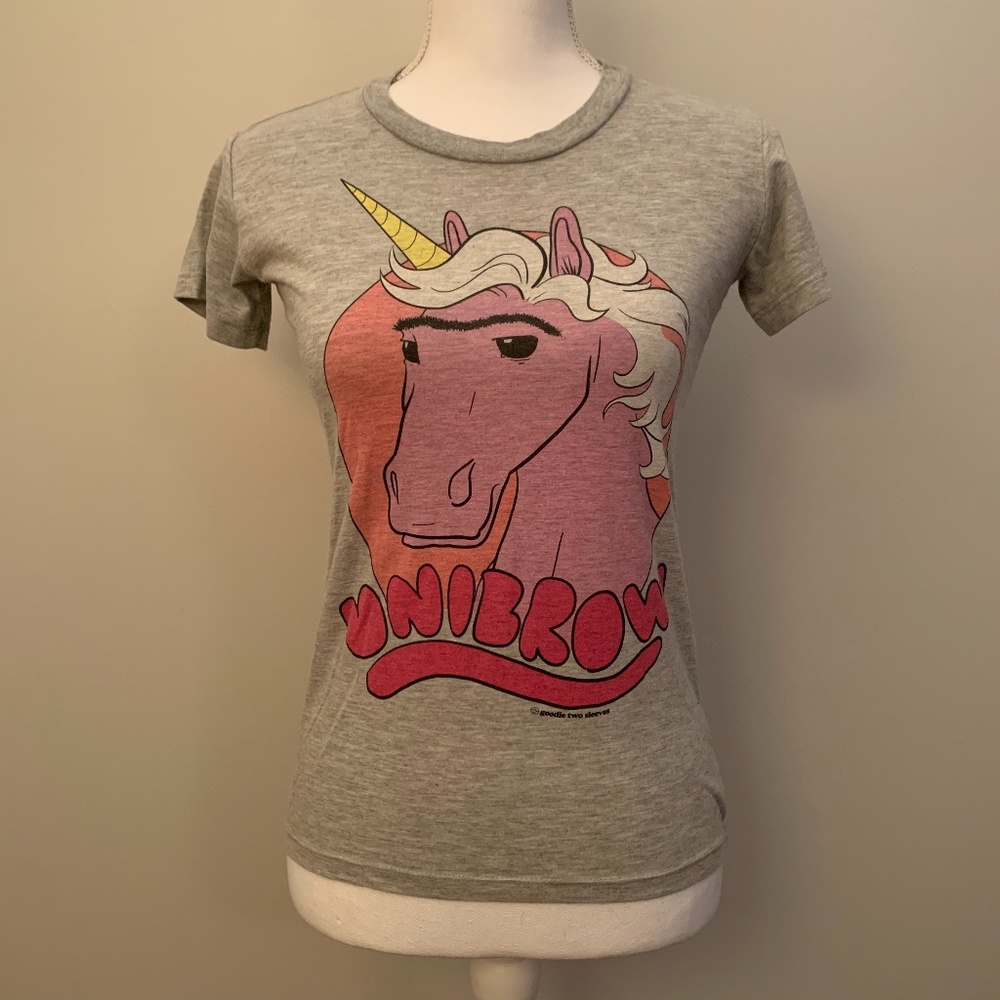 VINTAGE dELiA*s UNICORN UNIBROW TEE